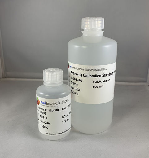 Material de referencia certificado (CRM) Amoníaco (NH3); Concentración: 1,000 mg /L, NSI Lab