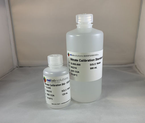 Material de referencia certificado (CRM) Nitrato (NO3-); Concentración: 1,000 mg /L, NSI Lab