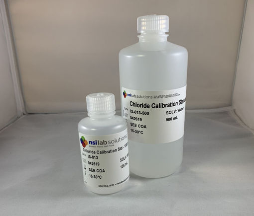 Material de referencia certificado (CRM) Cloruro (Cl-); Concentración: 1,000 mg /L, NSI Lab