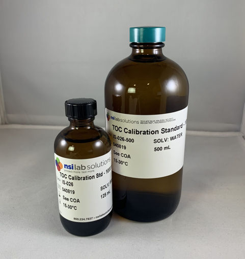 Material de referencia certificado (CRM) TOC; Concentración: 1,000 mg /L, NSI Lab
