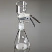 Equipo de filtración por membrana con erlenmeyer. Glassco