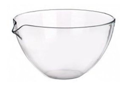 Cápsula de evaporación en vidrio con pico y fondo redondo. Citoglass