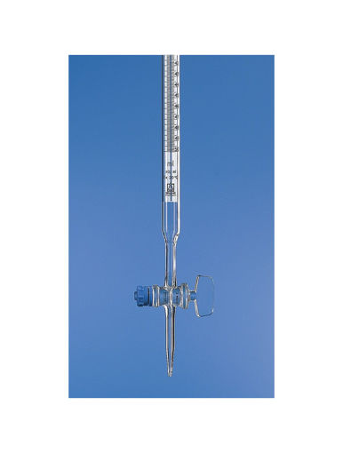Bureta clase B llave recta 10 ml - División 005 ml. Brand
