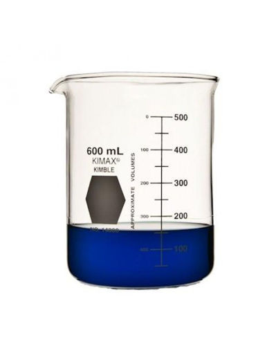 Vaso de Precipitado en Vidrio forma baja, graduado. Kimax