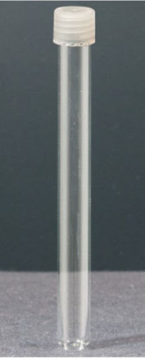 Tubo con tapa a rosca y fondo redondo. Normax