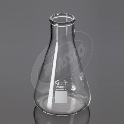 Erlenmeyer, boca angosta, ASTM. Glassco