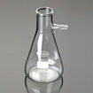 Erlenmeyer para vacío, Oliva de Vidrio, graduado, ASTM. Glassco