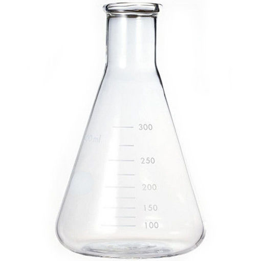 Erlenmeyer, vidrio, boca angosta, línea económica. LABSCIENT