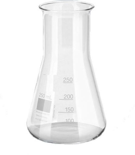 Erlenmeyer, vidrio, boca ancha, línea económica. Labscient