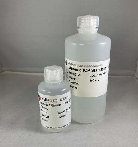 Estándard ICP Arsénico (As), Concentración:  10.000 ug/mL, NSI Lab