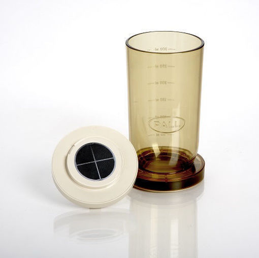 Embudo con tapa 300 mL plástico para microbiología, cierre magnético, autoclavable. Cytiva