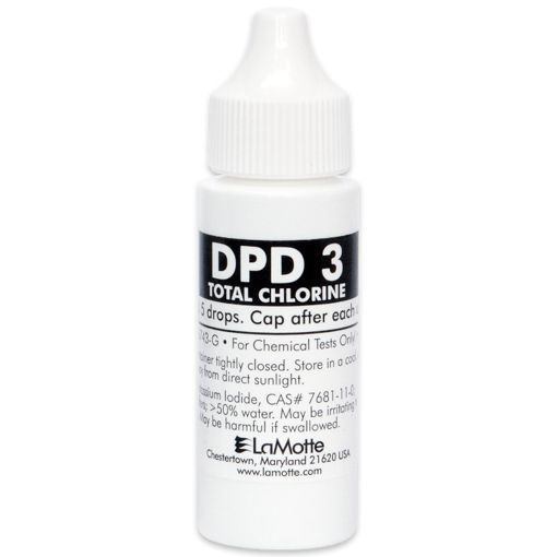 Líquido de prueba cloro total DPD 3, 30 ml. LaMotte