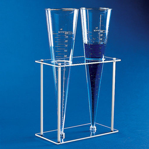 Cono de imnhoff capacidad de un 1 litro