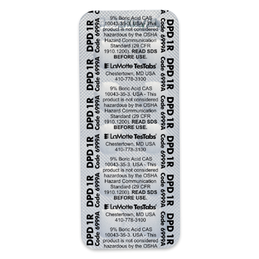 Tabletas de prueba de cloro libre DPD 1R, visual, TesTabs ®. LaMotte