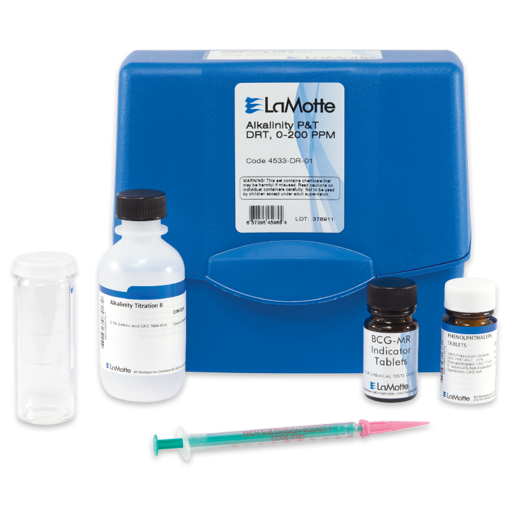 Kit de prueba para análisis de fenolftaleína/alcalinidad total, 50 pruebas. LaMotte