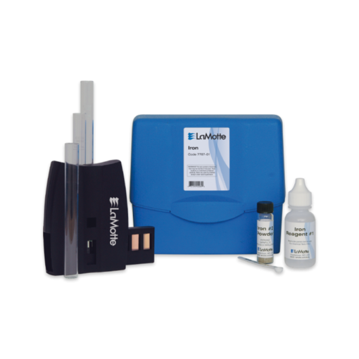 Kit de prueba para análisis de hierro en agua de rango bajo. LaMotte