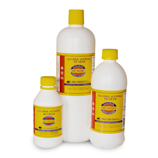 Alcohol acetona de Gram. Cirumedics