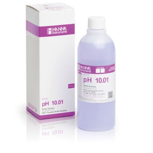 Solución de calibración pH 10.01 con certificado, 500 ml. Hanna