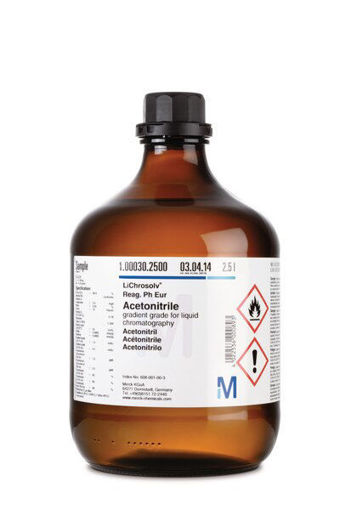 Agua para cromatografía (Grado LC-MS) LiChrosolv®, 2,5 litros. Merck