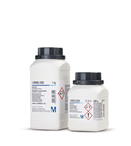 Sodio hidróxido en lentejas, p.a. EMSURE®, 1 kg. Merck