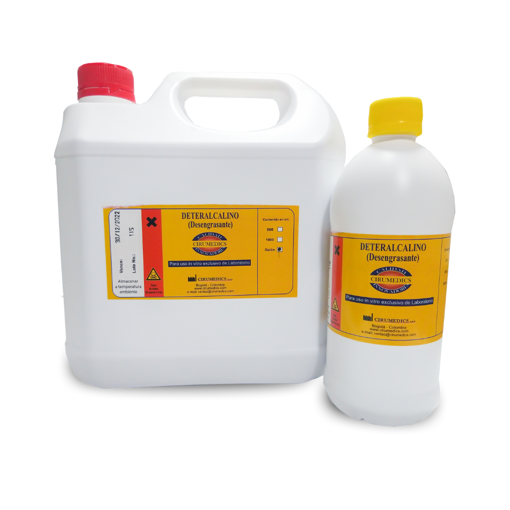 Detergente líquido alcalino (desengrasante). Cirumedics
