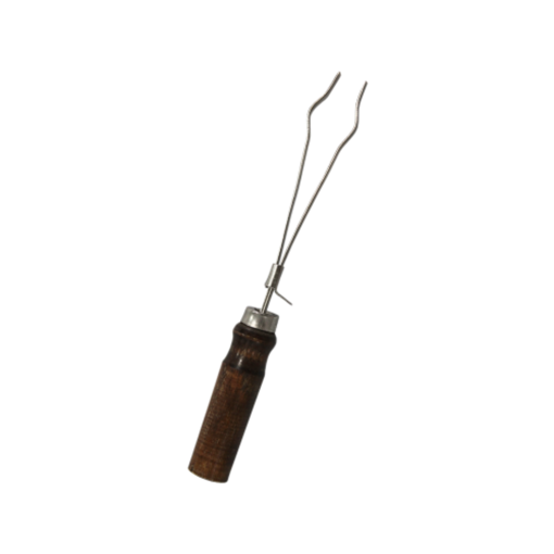 Pinza para tubo de ensayo, mango de madera. Brixco