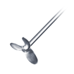 Varilla PR 30  con rotor tipo hélice para agitador de cabezal. Heidolph