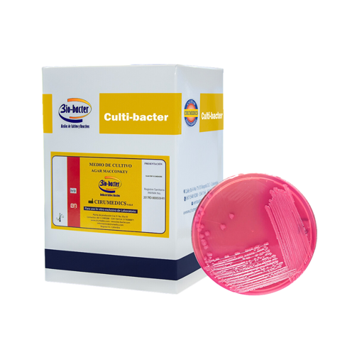 Placa Petri agar MacConkey, 10 uds. Bio Bacter