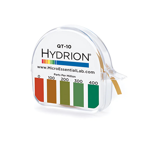 Rollo de prueba amonio cuaternario. Hydrion, QT-10