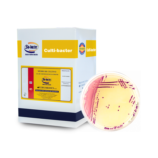 Placa petri agar cromogénico Strep B, 10 uds. Bio Bacter 