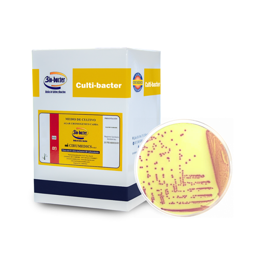 Placa petri agar cromogénico carba, 10 uds. Bio Bacter 