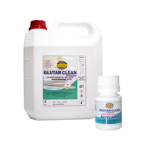 Glutarclean premium (glutaraldehído 2% con activador). Cirumedics