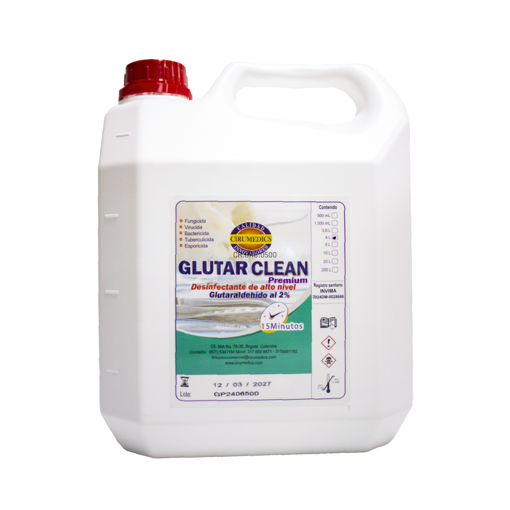 Glutarclean premium (glutaraldehído 2% sin activador). Cirumedics