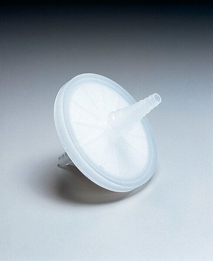 Filtro Millex-FG, membrana PTFE hidrofóbico, Ø 50 mm x 0,2 µm, conexión hose barb. 10 ud. Merck Millipore. Aervent, Midisart, Acro