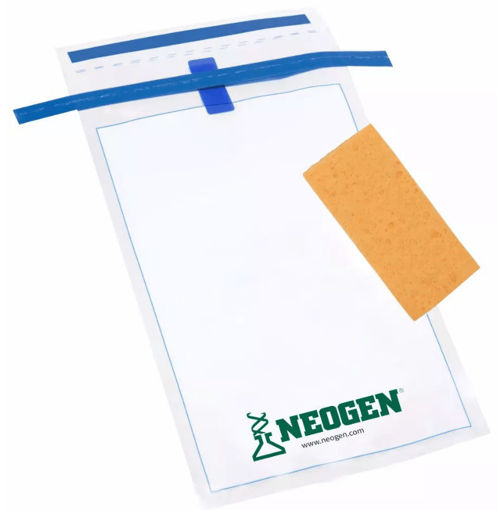 HS10LET HYDRATED SPONGE (Esponja hidratada con caldo letheen) x 100 uds. Neogen