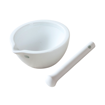 Mortero, porcelana, sin esmaltado, con pistilo. Jipo