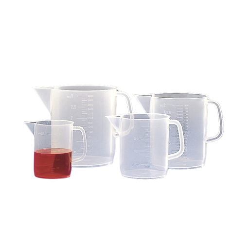Jarra, plástica, graduada, forma baja. Kartell