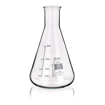 Erlenmeyer de vidrio, cuello angosto. Simax