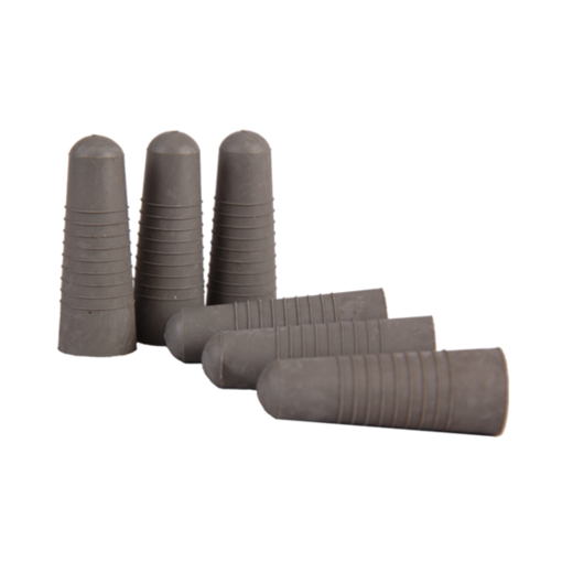 Tapón cónico para butirómetro, caucho, x 6 uds. Brixco
