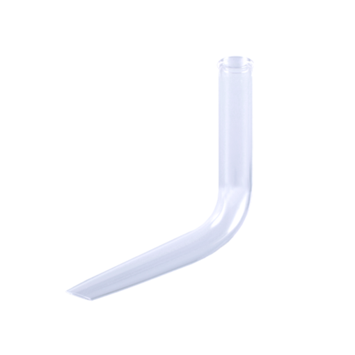 Tubo adaptador, vidrio, x paquete. Brixco