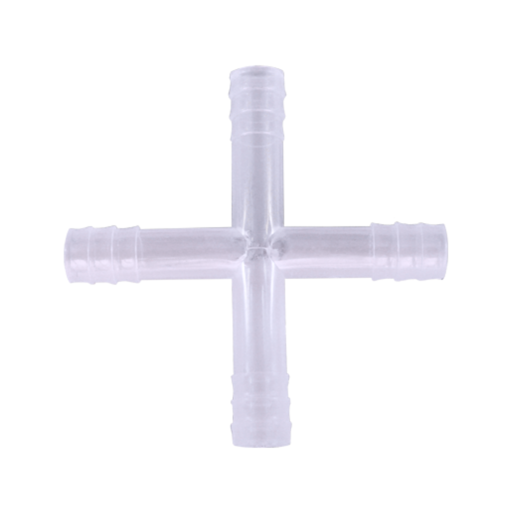 Tubo conector, plástico, x paquete. Brixco