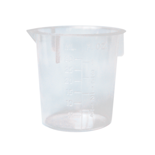 Vaso, poliestireno, graduado, x paquete. Brixco