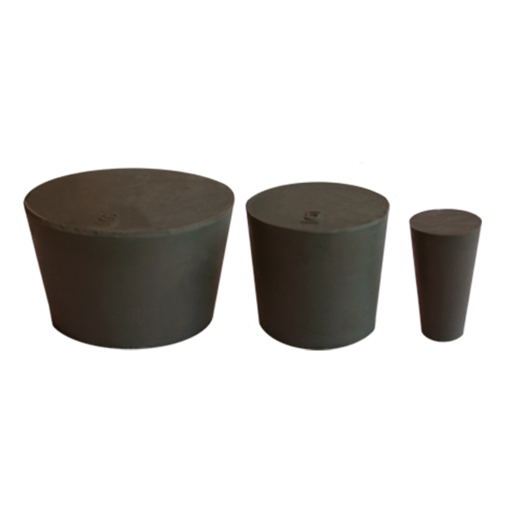 Tapón, cónico sólido, caucho, x paquete. Brixco