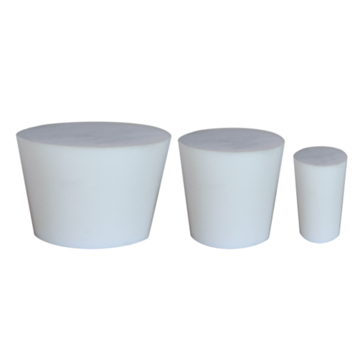 Tapón, cónico sólido, silicona, x paquete. Brixco