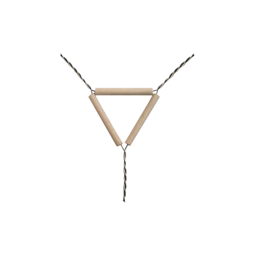 Triángulo, porcelana, 60 mm, x 4 uds. Ancla