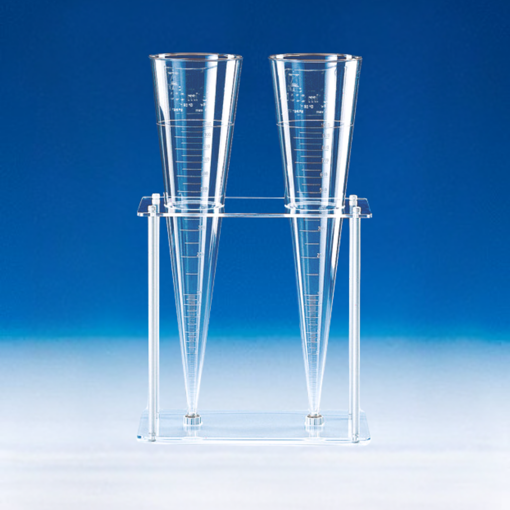 Soporte para 2 conos Imhoff, plástico. Brand