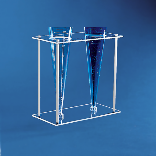 Soporte para 2 conos Imhoff, PMMA. Kartell