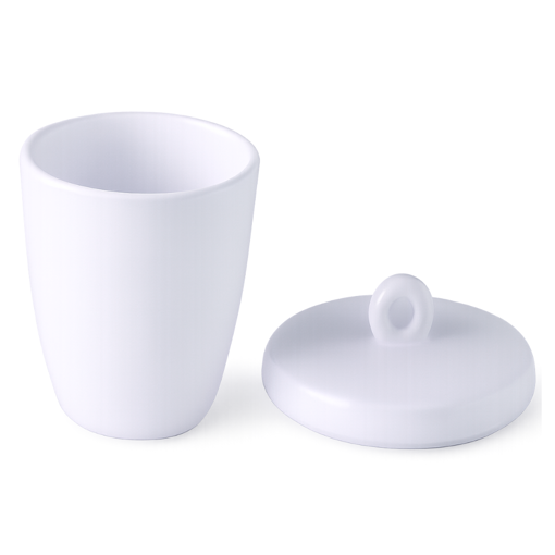 Crisol, porcelana, con tapa, x paquete. Brixco