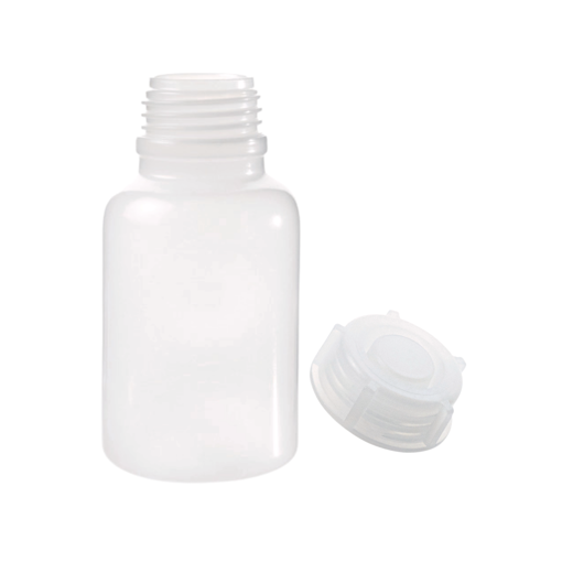 Frasco PE-LD, cuello ancho, con tapa rosca. Brand