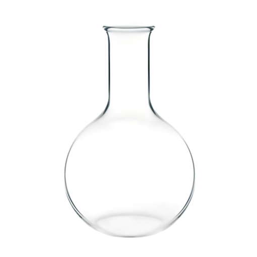 Balón, fondo plano, cuello angosto, línea económica. Labscient